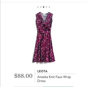 Leota - Aneeka Knit Faux Wrap Dress